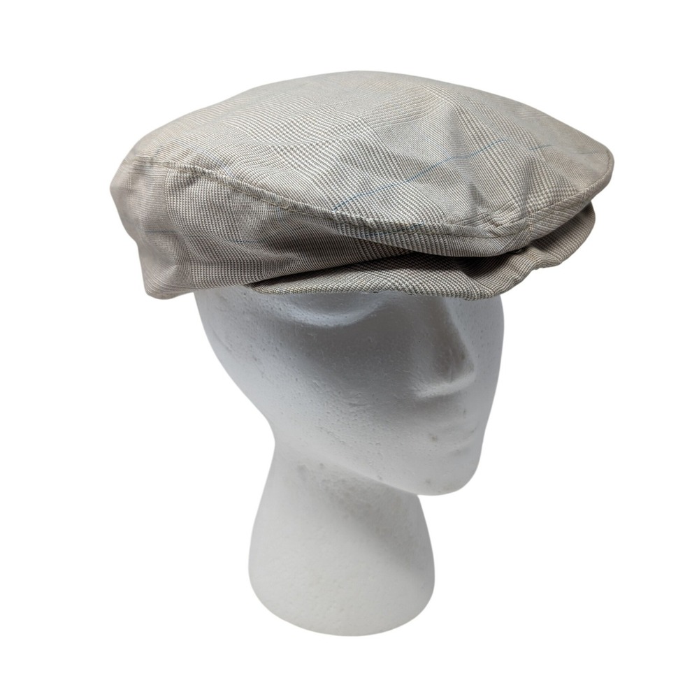 Vintage Country Gentleman Plaid Flat Cap Newsboy Hat Academia Retro Dapper